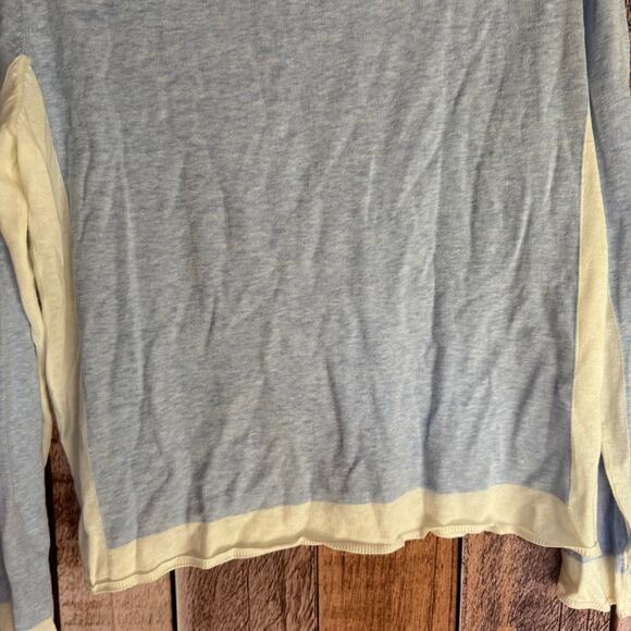 Allude Sweater Pullover Crew Lightweight Classic Preppy Blue Fall Luxury Large - Picture 6 of 8